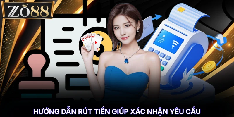 Hướng dẫn rút tiền giúp xác nhận yêu cầu