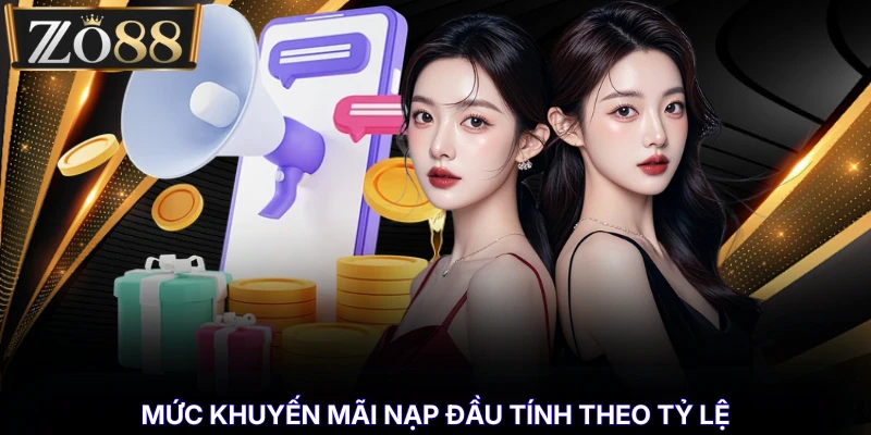 Khuyến Mãi Nạp Đầu - Ưu Đãi Hấp Dẫn Cho Lần Đầu Tiên % Mức khuyến mãi nạp đầu tính theo tỷ lệ